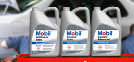 Płyny do przekładni Mobil w garażu