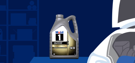 Baner przedstawiający olej silnikowy 5W-50