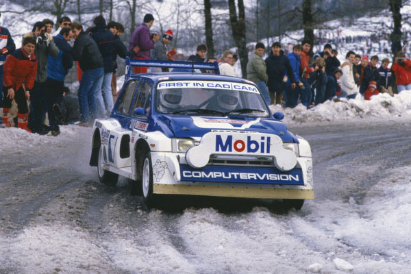 Malcolm Wilson prowadzący Rajd Monte Carlo w 1986 r