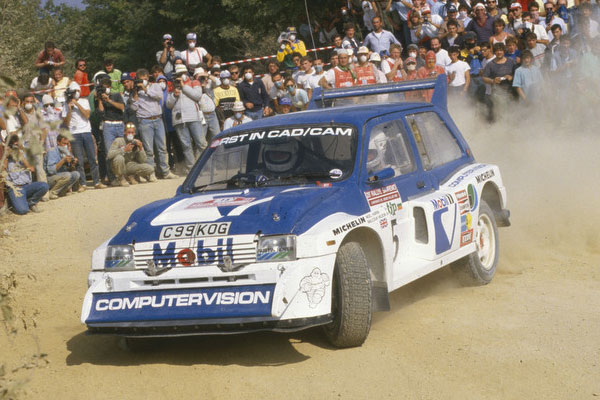 Malcolm Wilson prowadzący Rajd Sanremo w 1986 r